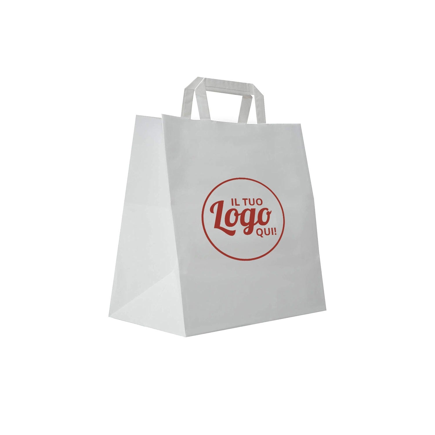Shopper Take Away Bianca Manico Piattina