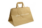 Shopper Take Away Riciclata Avana Manico Piattina