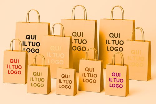 Shopper Kraft Arancio