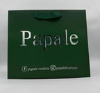 Shopper Lux con Manico in Fettuccia di Cotone Verde