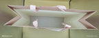Shopper Lux con Manico in Fettuccia di Cotone Rosa Antico