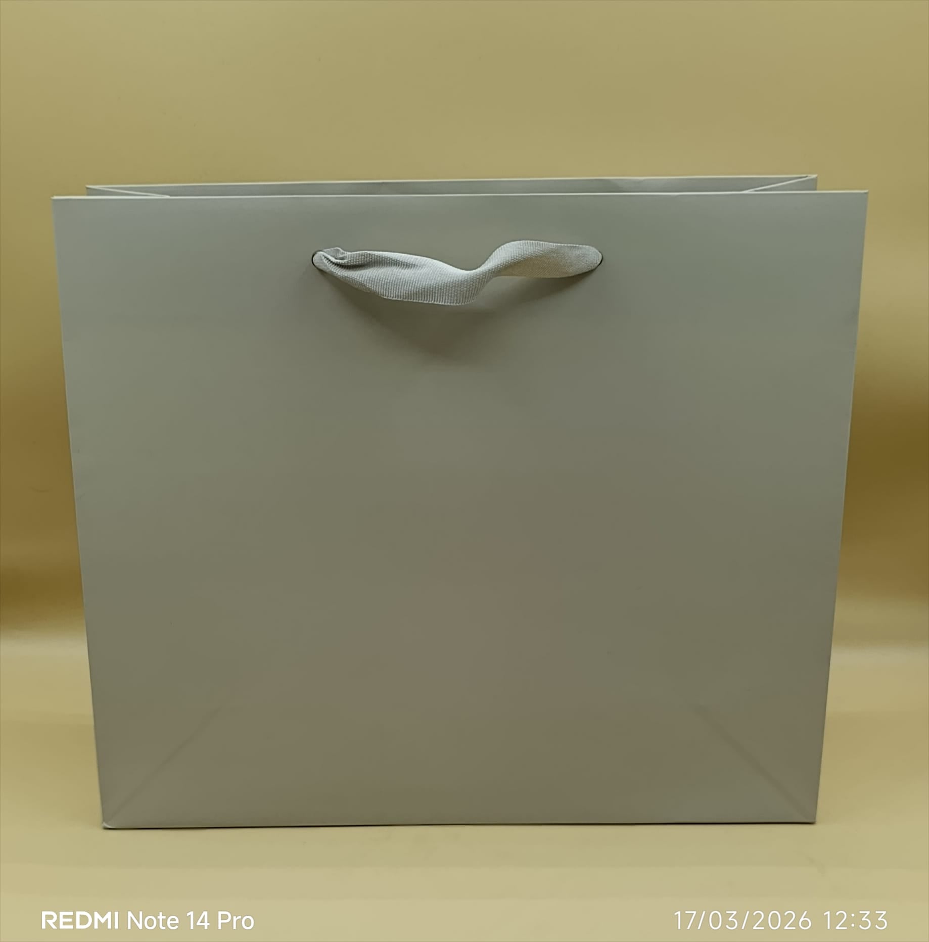 Shopper Lux con Manico in Fettuccia di Cotone Tortora