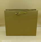 Shopper Lux con Manico in Fettuccia di Cotone Oro