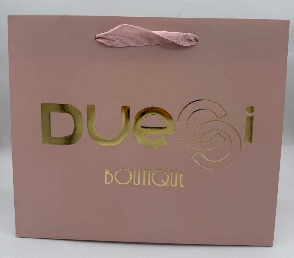 Shopper Lux con Manico in Fettuccia di Cotone Rosa Antico