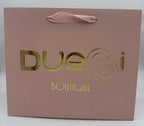 Shopper Lux con Manico in Fettuccia di Cotone Rosa Antico