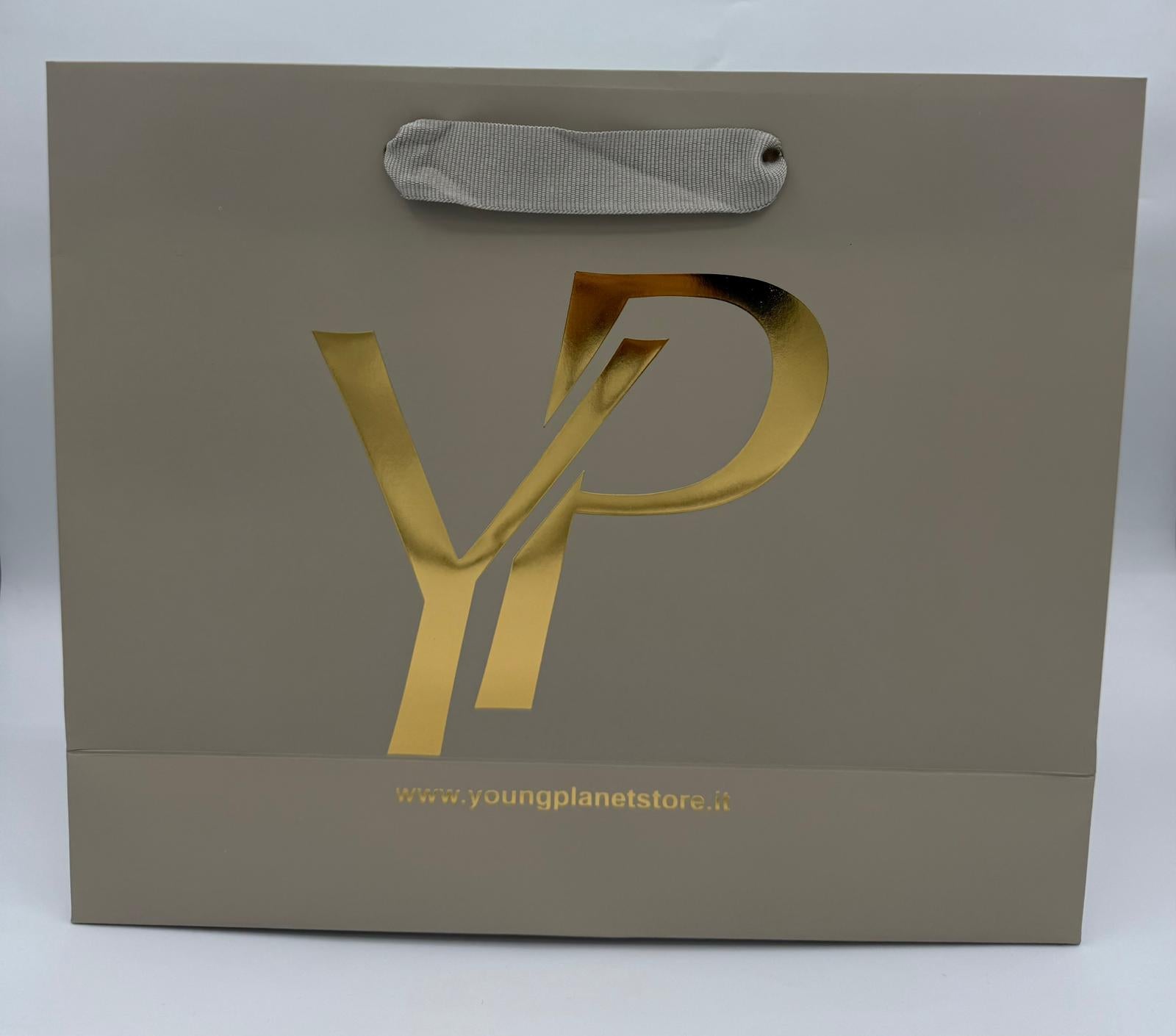 Shopper Lux con Manico in Fettuccia di Cotone Tortora