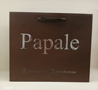 Shopper Lux con Manico in Fettuccia di Cotone Marrone