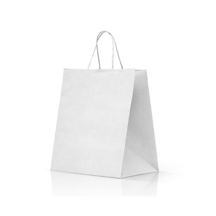 Shopper Take Away Bianca Manico Carta Ritorta